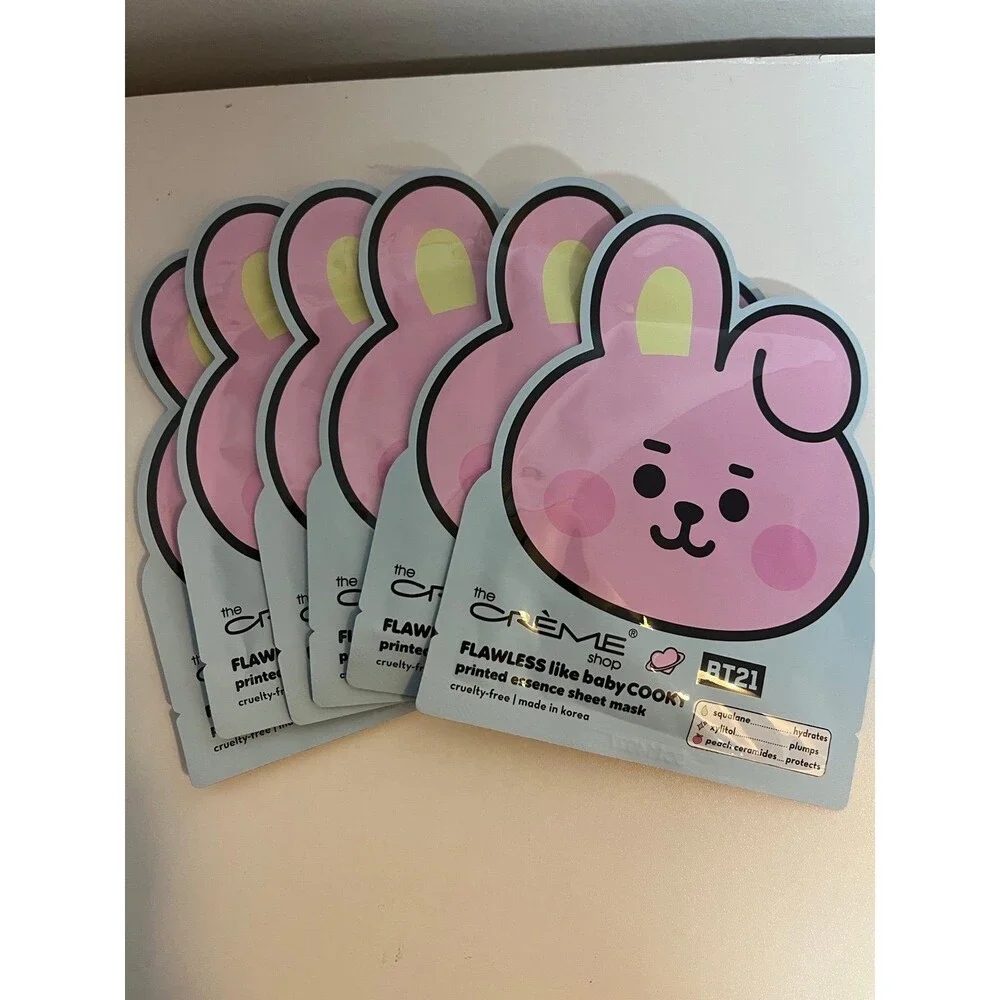 Pack of 6!! The Crème Shop BT21 Hydration Sheet Masks